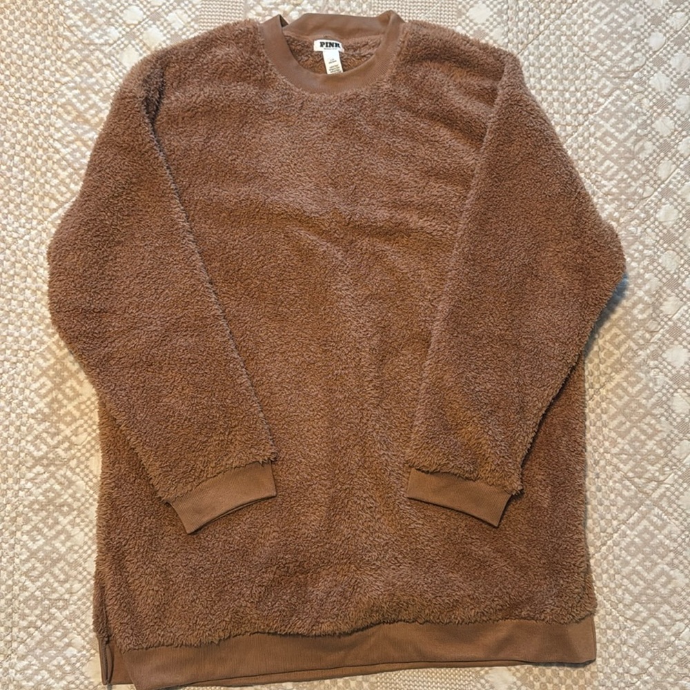 PINK by VS Cozy Brown Sweater dress size L